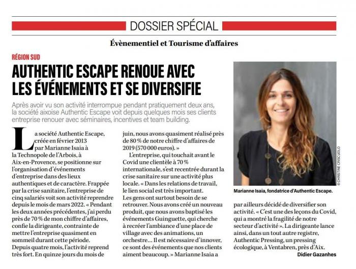 On parle de nous dans Le Journal Des Entreprises !